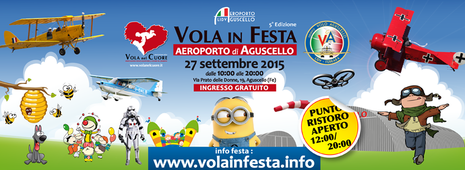 Scopri di più sull'articolo Vola in Festa, Ferrara, domenica 27 settembre 2015